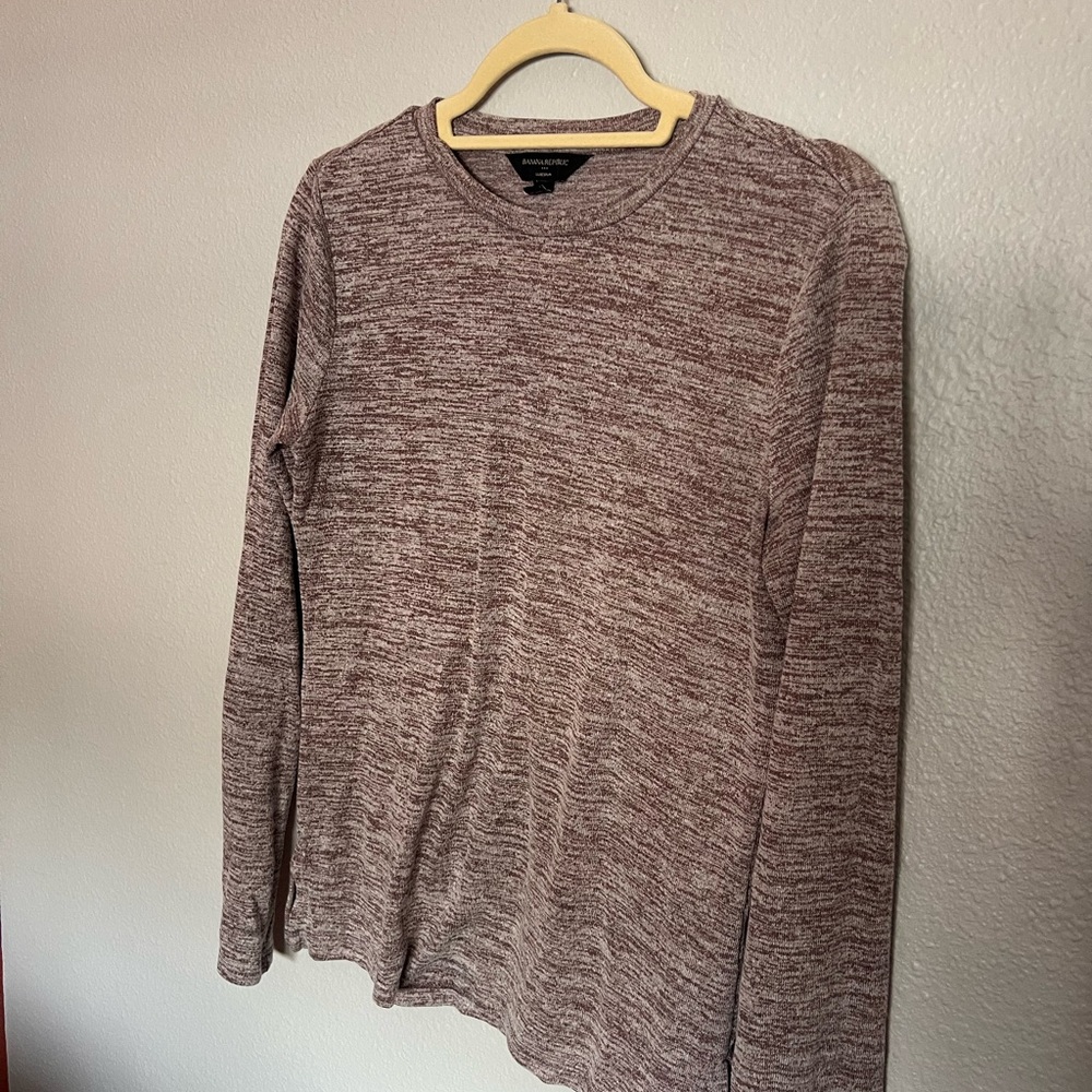 Banana Republic Heathered Long Sleeve Shirt